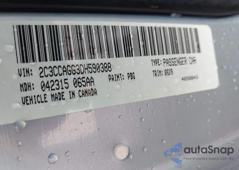 2013 Chrysler 300 300S Glacier from USA, damaged, VIN 2C3CCAGG3DH590388